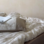 Duvet Cover Set Cotton Satin Jacquard Breathable Temperature Regulating