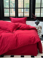 Duvet Cover Set Cotton-Satin Jacquard Concealed Zipper