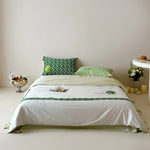 Duvet Cover Set Cotton Satin Reversible Concealed Zipper