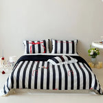 Duvet Cover Set Cotton Satin Reversible Concealed Zipper