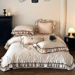 Duvet Cover Set Cotton Satin Temperature-Regulating