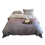 Duvet Cover Set Cotton Satin Tonal Jacquard Machine Washable