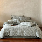 Duvet Cover Set Cotton Satin Vintage Floral Machine Washable