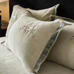 Duvet Cover Set Fine Cotton Satin Floral Embroidery