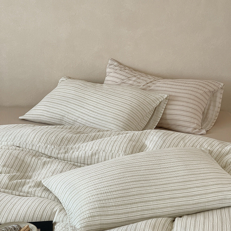 Duvet Cover Set Linen-Look Breathable & Wrinkle-Resistant