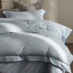 Duvet Cover Set Mako Cotton Satin Monogram Embroidery