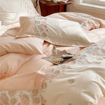 Duvet Cover Set Reversible Cotton Satin