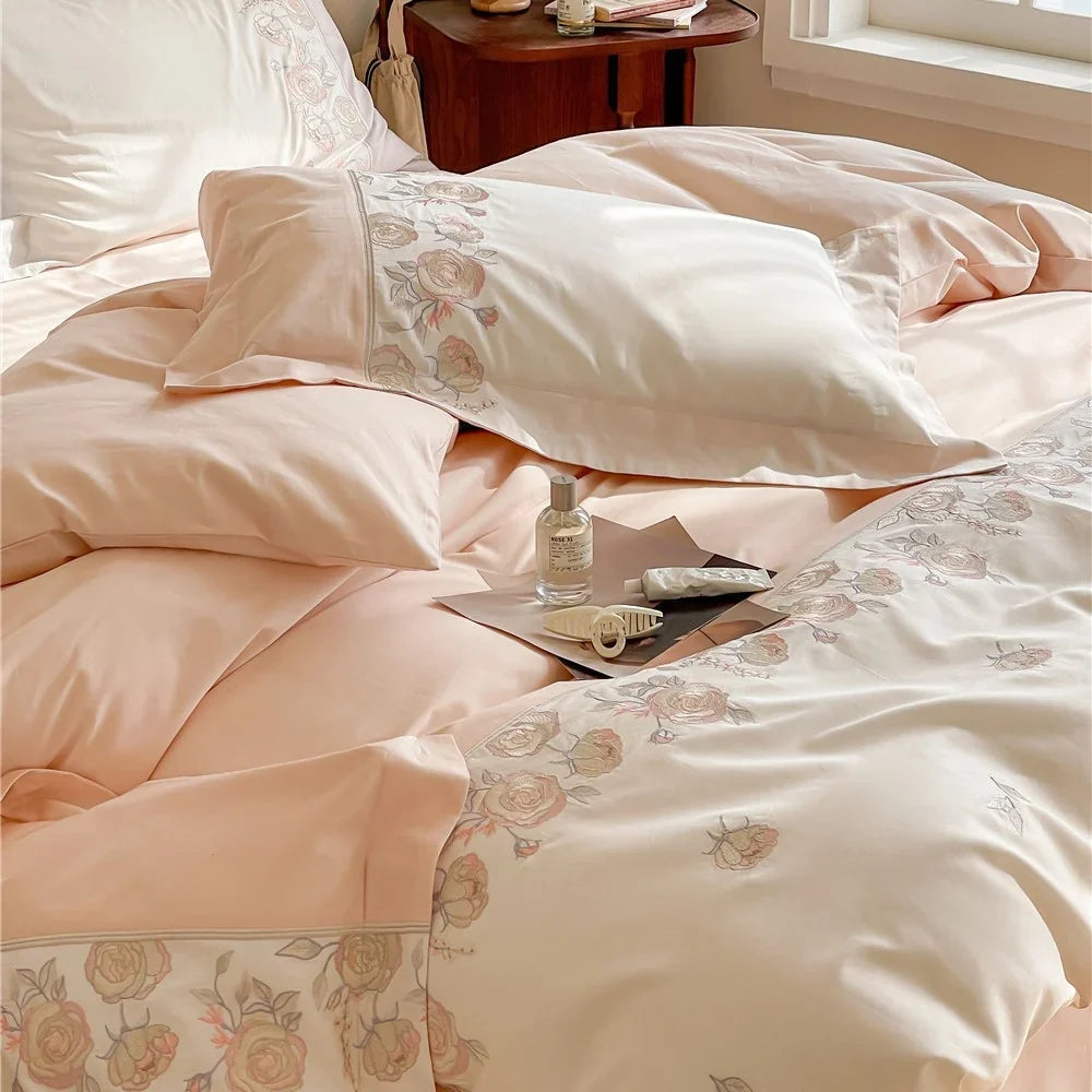 Duvet Cover Set Reversible Cotton Satin