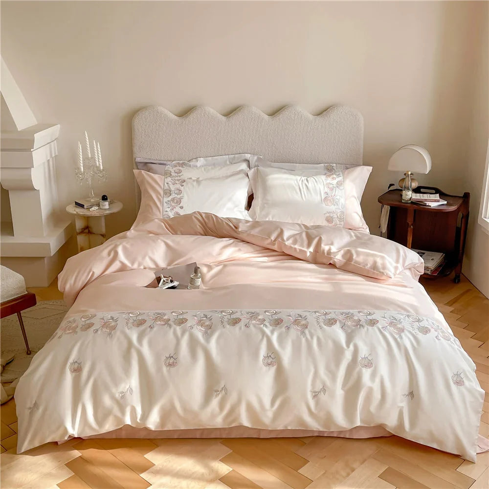 Duvet Cover Set Reversible Cotton Satin