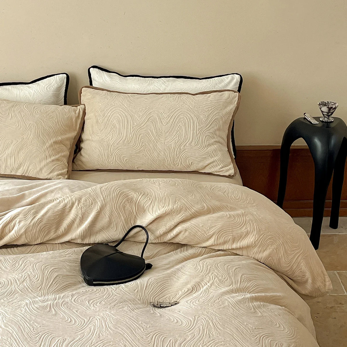 Duvet Cover Set Reversible Cotton Satin Concealed Zipper
