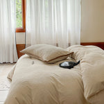 Duvet Cover Set Reversible Cotton Satin Concealed Zipper