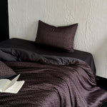 Duvet Cover Set Reversible Satin Tonal Leopard 200x230cm