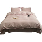 Duvet Cover Set Satin Microfiber Allergy-Resistant 4-Piece