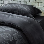 Duvet Cover Set Satin Tone-On-Tone Jacquard & Temperature-Regulating