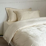 Duvet Cover Set Satin Tone-On-Tone Jacquard & Temperature-Regulating