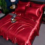 Duvet Cover Set Silk-Like Satin Breathable & Hypoallergenic
