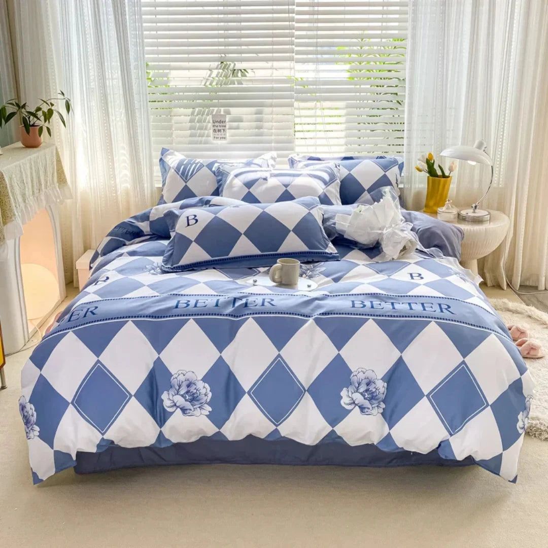 Duvet Cover Set Silky-Soft Polyester Breathable & Wrinkle-Resistant