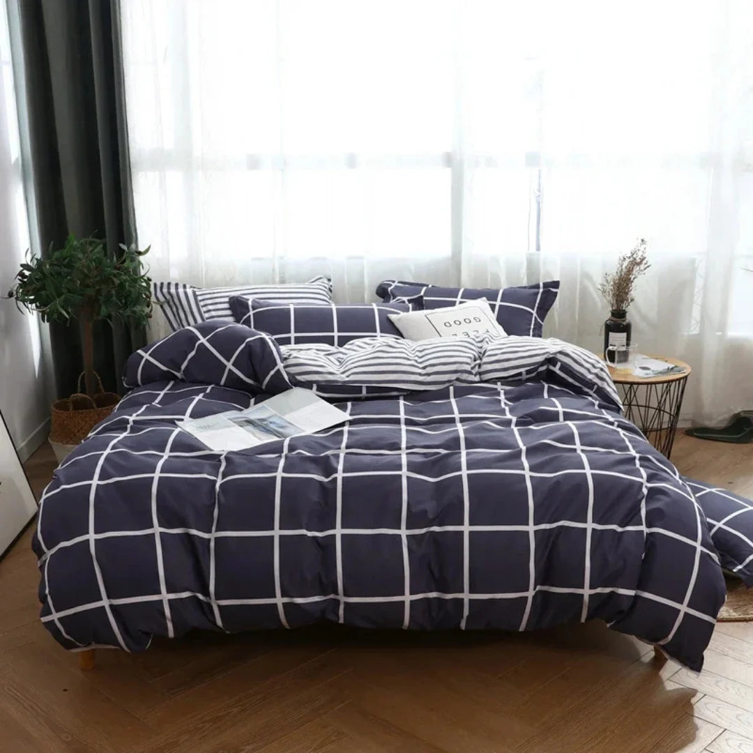 Duvet Cover Set Silky-Soft Polyester Breathable & Wrinkle-Resistant