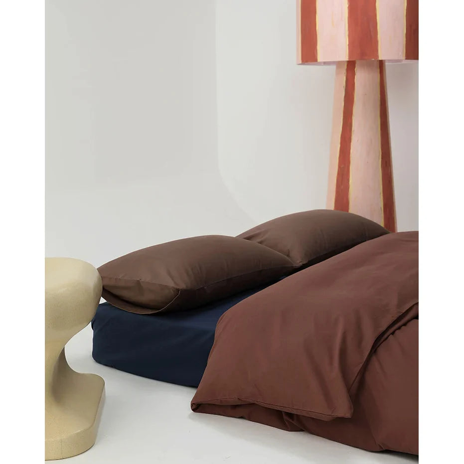 Duvet Cover Set Temperature-Regulating Cotton Satin 4-Piece
