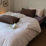 Duvet Cover Set Temperature-Regulating Cotton Satin 4-Piece