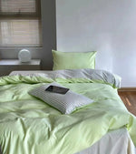 Duvet Cover & Sheet Set Cotton Percale 4-Piece