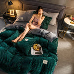 Duvet Cover Velvet Fleece Warm & Machine-Washable