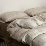 Duvet & Pillow Set Breathable Cotton-Linen Allergy-Friendly Filling