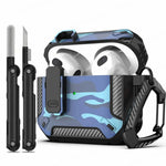 Earbud Case Shock-Absorbent Snaplock With Keychain