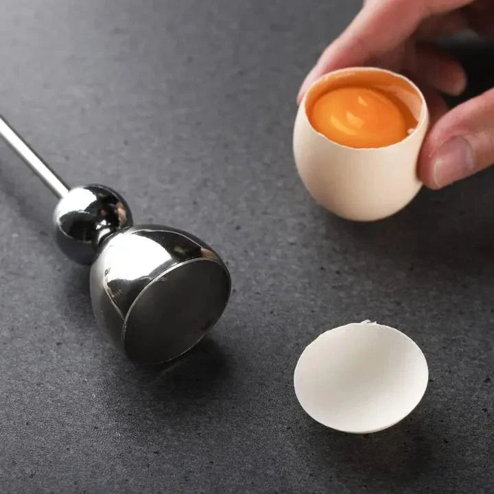 Egg Cracker Stainless Steel Gravity-Powered Dishwasher-Safe