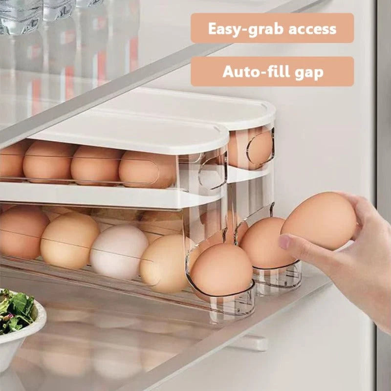 Egg Dispenser Gravity-Fed Stackable Holds 14–16 Eggs