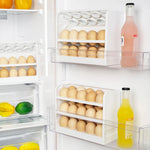 Egg Organizer Multilayer Space-Saving Flip Design