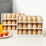 Egg Organizer Multilayer Space-Saving Flip Design