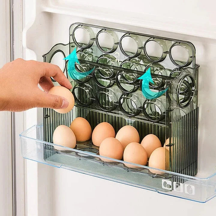 Egg Organizer Self-Sliding Compact Refrigerator Storage