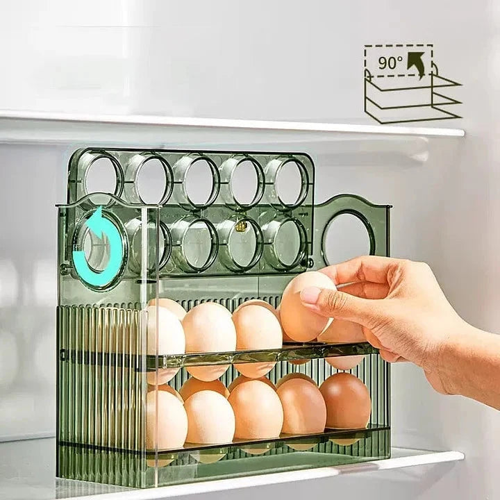 Egg Organizer Self-Sliding Compact Refrigerator Storage
