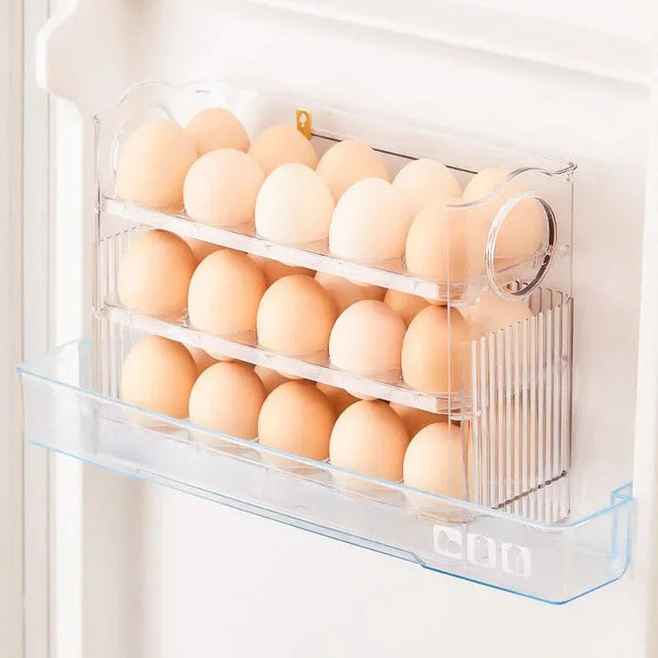 Egg Organizer Self-Sliding Compact Refrigerator Storage