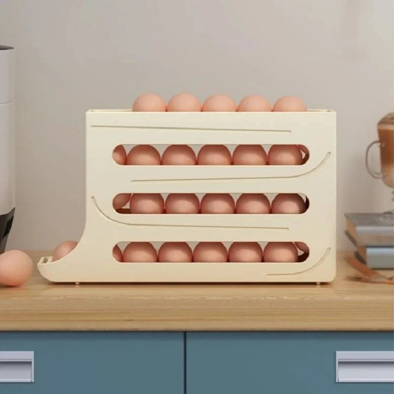 Egg Storage Box Rolling Design 30-Egg Capacity