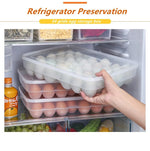 Egg Storage Box Stackable Pull-Out Drawer 34-Egg Capacity BPA-Free
