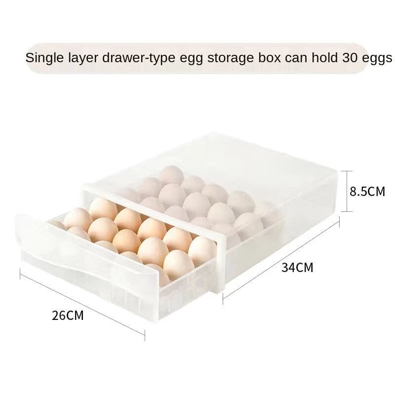 Egg Storage Container Transparent Individual Compartments With Handle