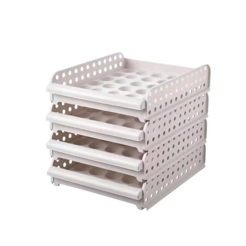 Egg Storage Container Transparent Individual Compartments With Handle