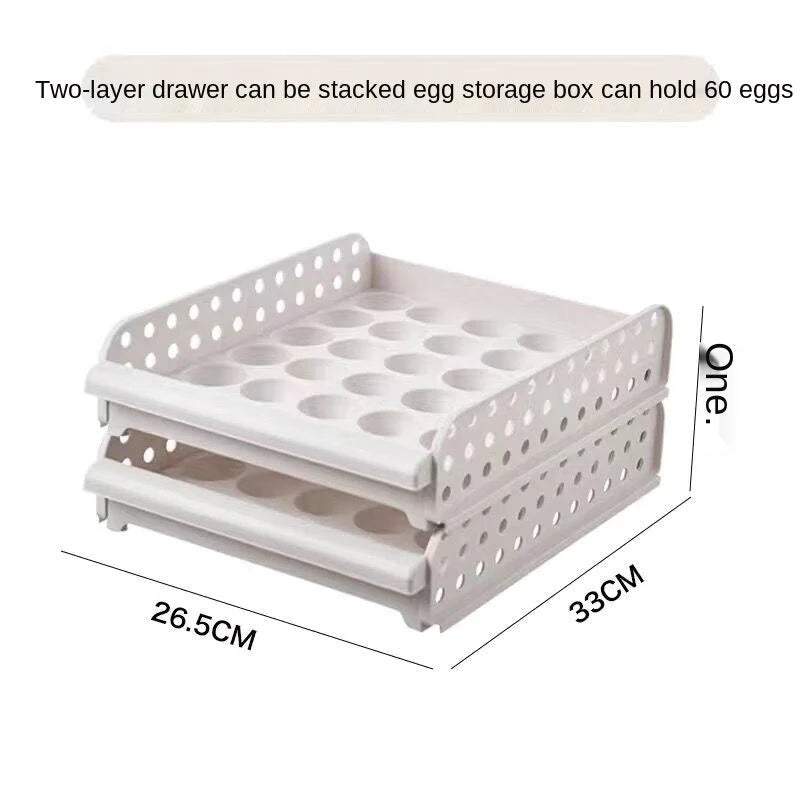 Egg Storage Container Transparent Individual Compartments With Handle