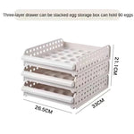 Egg Storage Container Transparent Individual Compartments With Handle
