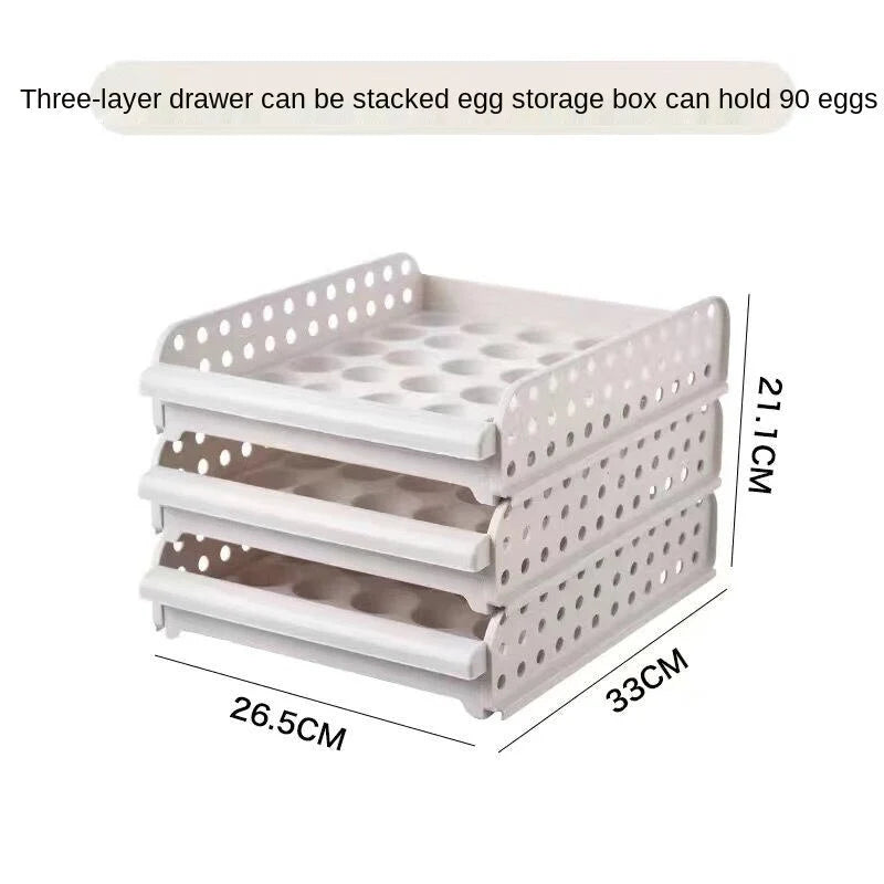 Egg Storage Container Transparent Individual Compartments With Handle