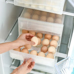 Egg Storage Container Transparent Individual Compartments With Handle