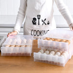 Egg Storage Container Transparent Individual Compartments With Handle