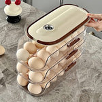 Egg Storage Organizer Acrylic Rolling Stackable
