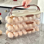 Egg Storage Organizer Acrylic Rolling Stackable