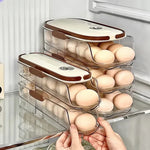 Egg Storage Organizer Acrylic Rolling Stackable