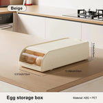 Egg Storage Organizer Stackable Automatic-Rolling Space-Saving