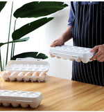 Egg Storage Tray Lidded Refrigerator Organizer 12 or 18 Egg Capacity