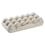 Egg Storage Tray Lidded Refrigerator Organizer 12 or 18 Egg Capacity